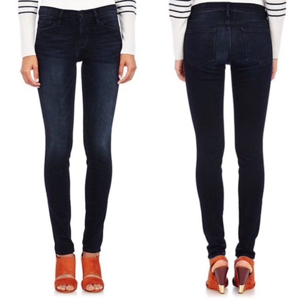 Frame Denim le Skinny de Jeanne Dark Wash Manor Avenue Skinny Jeans Size 27